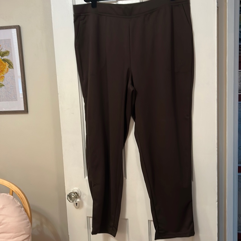 Woman Within brand new brown slacks women’s plus size 24.